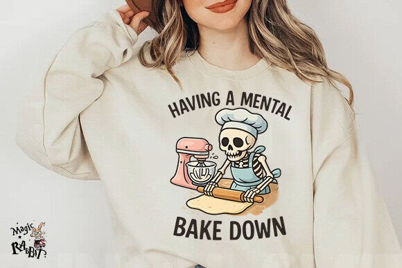 Skeleton Baking Png,Funny Bakery Png - Image 2
