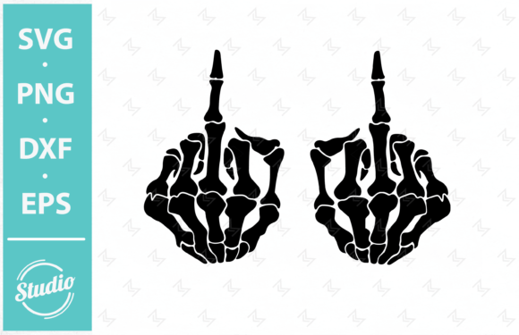 Alternative view of Skeleton Hands Svg, Skull Skeleton Hand