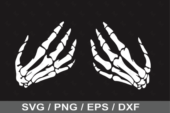 Skeleton Hands Svg, Skull Skeleton Hand - Image 6