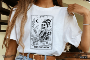 Alternative view of Skeleton Tarot Card Halloween SVG Bundle