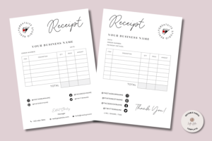 Small Business Invoice Receipt Template