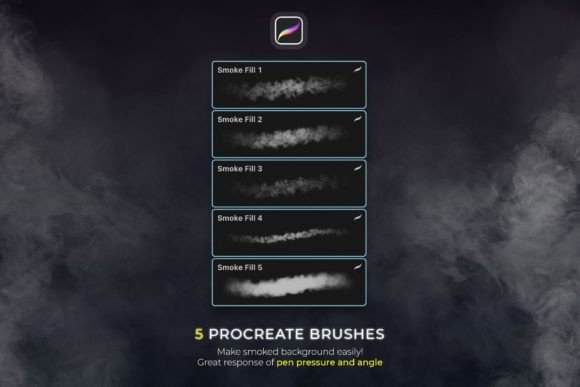 Smoke Procreate Brushes - Image 8