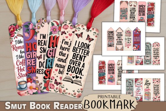 Smut Book Reader Printable Bookmark