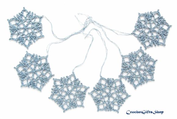 Alternative view of Snowflake Ornament Crochet Pattern