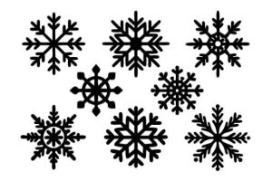 Snowflake Svg, Snow Silhouette Svg