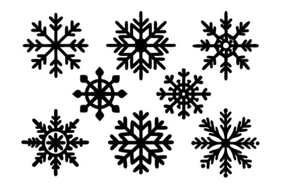 Snowflake Svg, Snow Silhouette Svg
