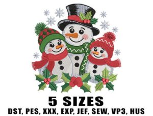 Snowman Family Christmas