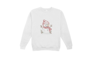 Alternative view of Snowman Redwork