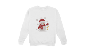 Alternative view of Snowman with Hanging Stars