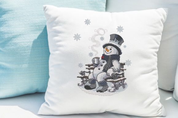 Snowman with a Cup of Coffee - Image 2