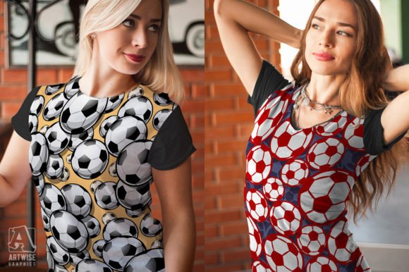 Soccer Balls Football Seamless Pattern - Image 5