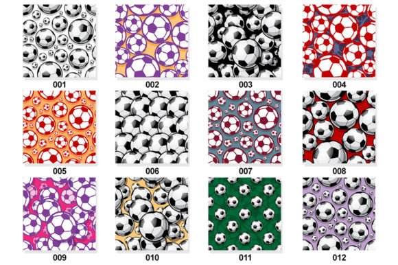 Soccer Balls Football Seamless Pattern - Image 6