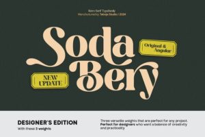 Sodabery Designer's Edition Font