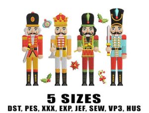 Soldier Toy Christmas Embroidery Design