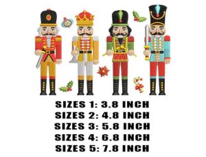 Alternative view of Soldier Toy Christmas Embroidery Design