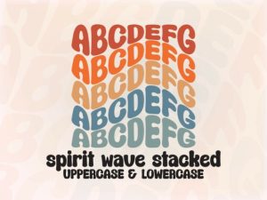 Spiritwavestacked Font