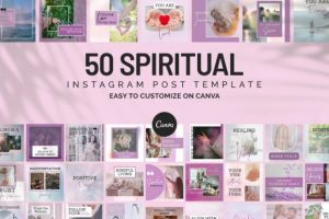 Spiritual Instagram Canva Post Templates