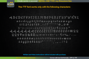 Alternative view of Splashed Font