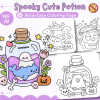 Spooky Cute Halloween Potion Ghost