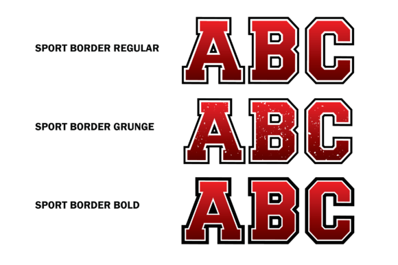 Sport Border Font - Image 3