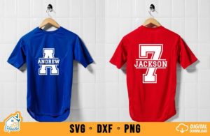 Alternative view of Sport Monogram SVG Varsity Font