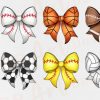 Sports Coquette Bow Sport Bows Clipart
