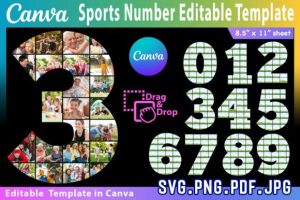 Sports Number Canva Photo Collage