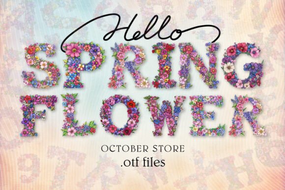 Spring Flower Font