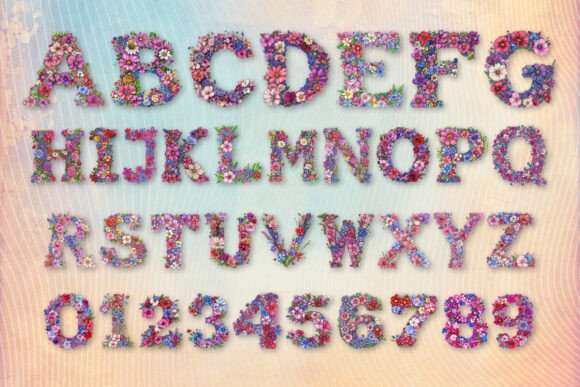 Spring Flower Font - Image 2
