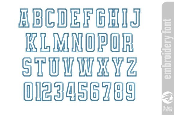 Squad Varsity Applique Font - Large - Image 2