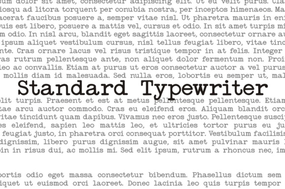 Standard Typewriter Font