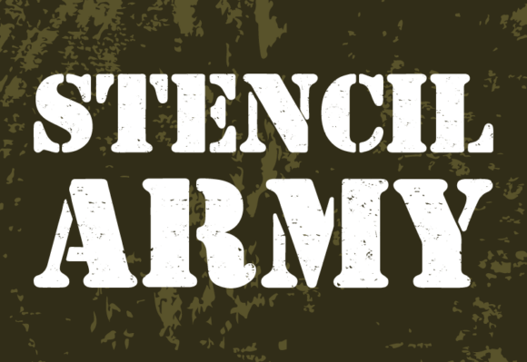 Stencil Army Font