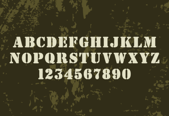 Stencil Army Font - Image 2