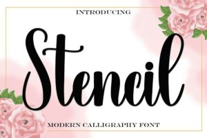 Stencil Font
