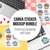 Sticker Mockup | 6 Sticker Mockups