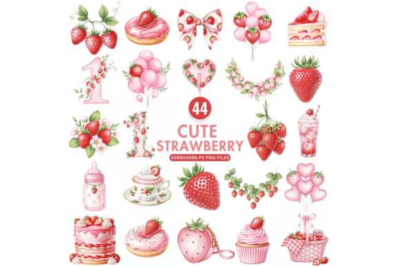 Strawberry Clipart, Berry First Clipart