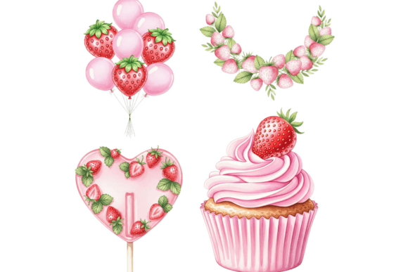 Strawberry Clipart, Berry First Clipart - Image 4