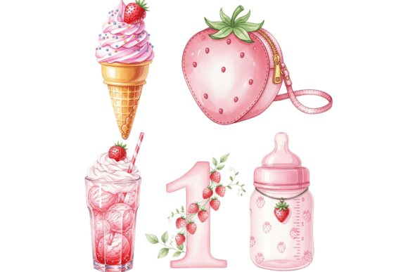 Strawberry Clipart, Berry First Clipart - Image 6
