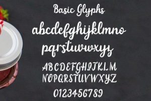 Alternative view of Strawberry Smoothie Font