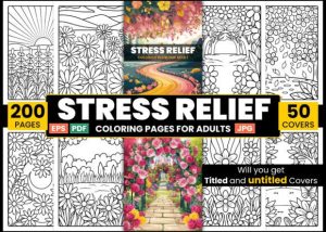 Stress Relief Coloring Book for Adult