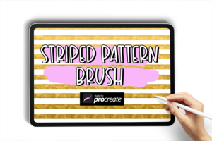 Striped Pattern Brush| Procreate Brushes