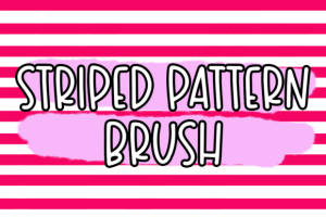 Alternative view of Striped Pattern Brush| Procreate Brushes