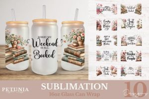 Sublimation 16oz Glass Can Wrap Bundle