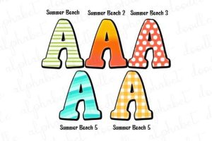 Alternative view of Summer Beach Font