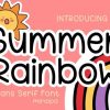 Summer Rainbow Font Font