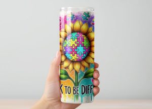 Alternative view of Sunflower Autism Awareness Tumbler Wrap