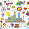 Superhero Comic Book Clipart