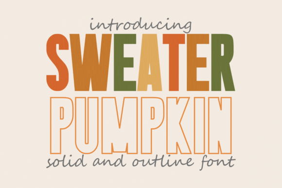Sweater Pumpkin Font