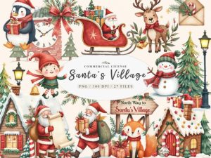 Sweet Christmas Mrs Santa Claus Village