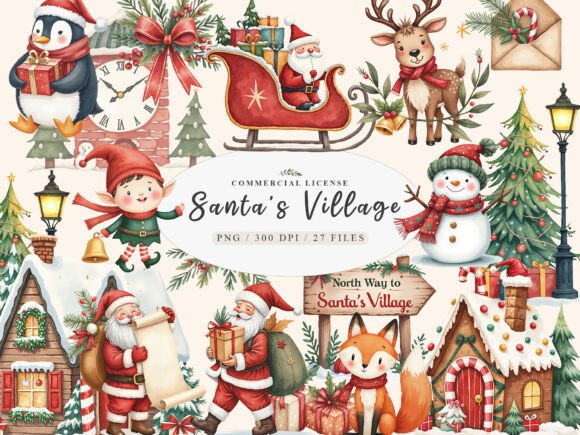 Sweet Christmas Mrs Santa Claus Village